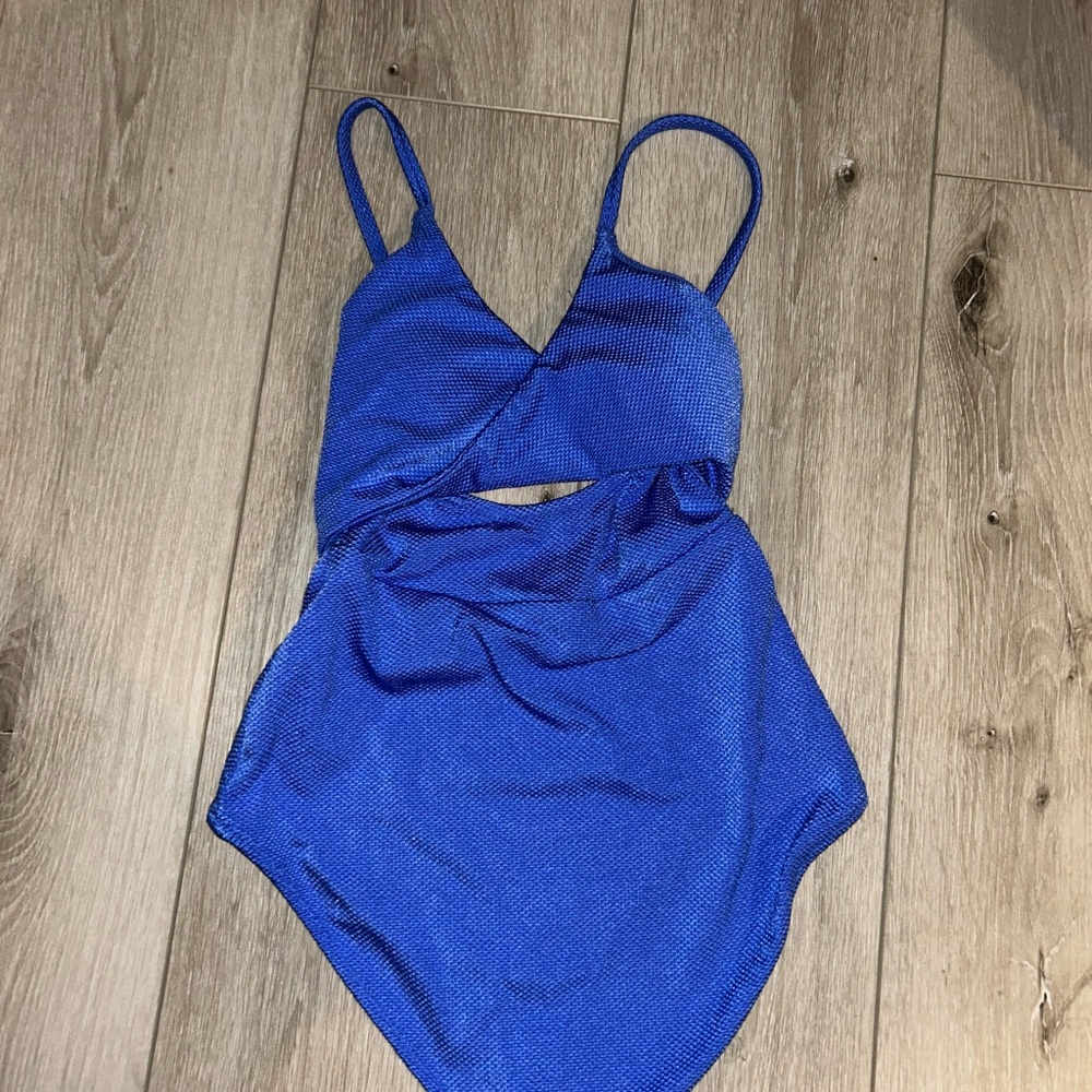 Vibrant Blue One-Piece Swimsuit